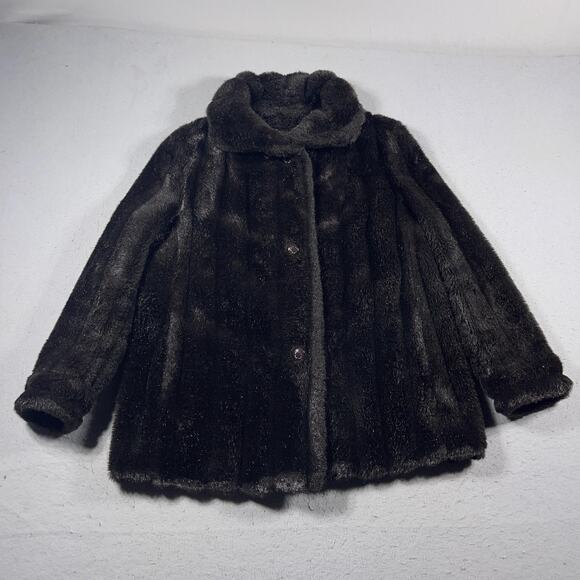 Dubrowsky & Perlbinder Jackets & Blazers - Vintage Dubrowsky & Perlbinder Coat Womens Large Faux Fur 60s Jacket Old Money